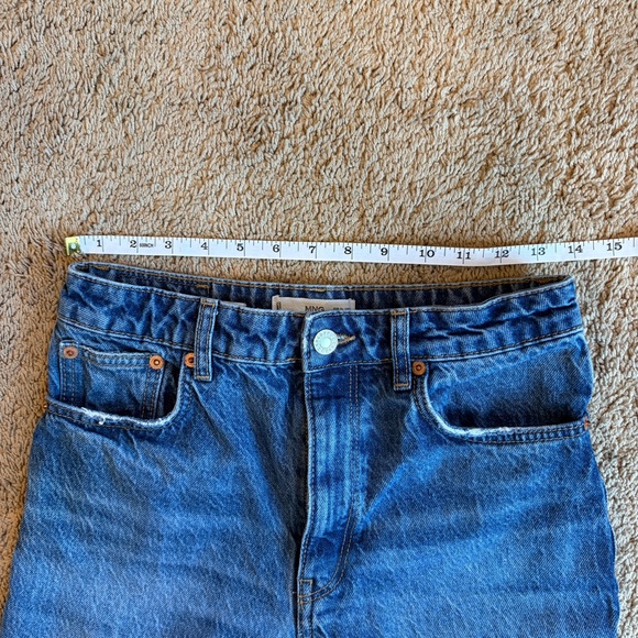 Mango Straight Blue Mom Jeans - Picture 2 of 4